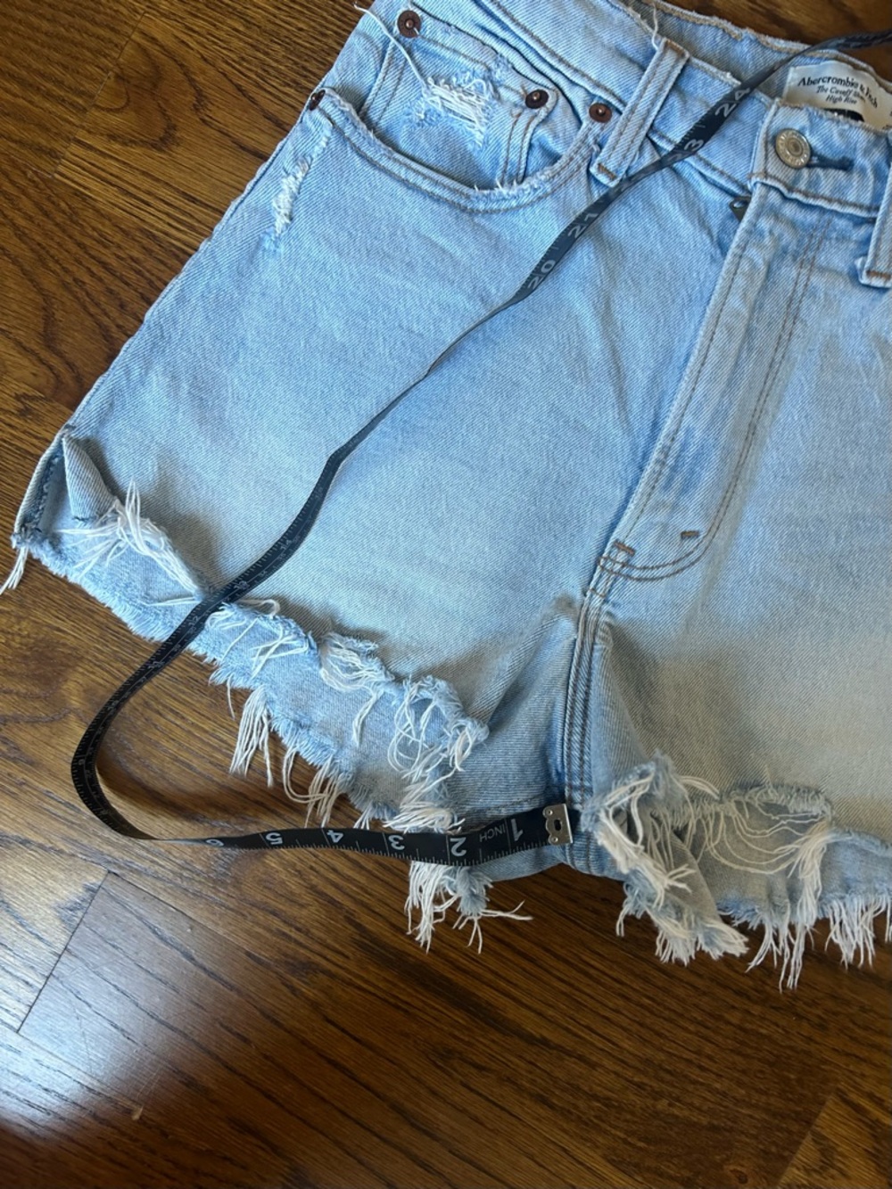 Abercrombie & Fitch curve love the cutoff short high Rise size 25/0 - Picture 6 of 8